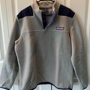 Vineyard Vines Quarter Button Up Pullover L